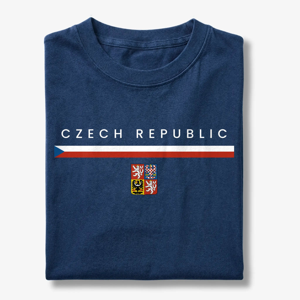 Czech Republic Flagline T-Shirt