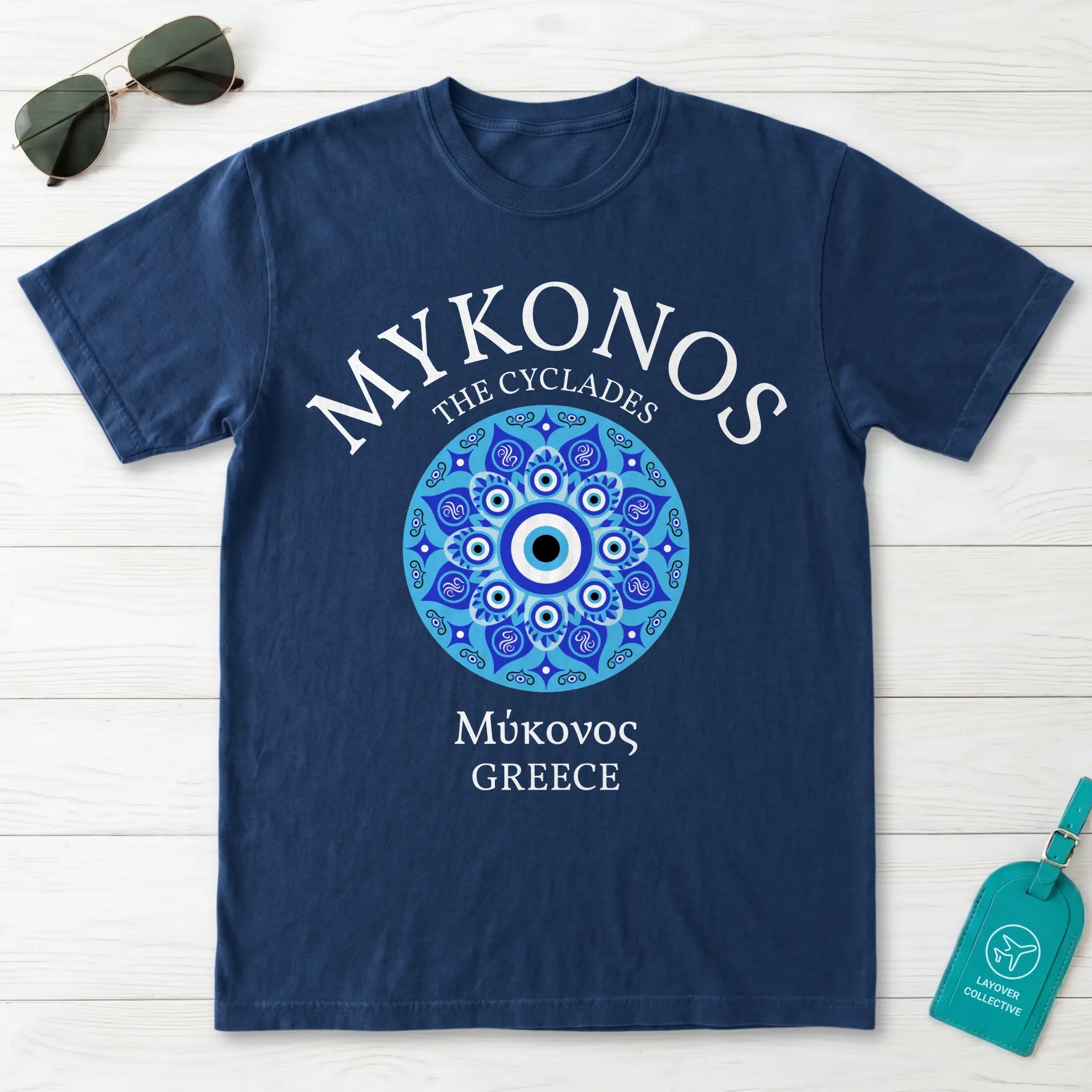 Mykonos Evil Eye Mandala T-Shirt