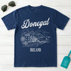 Donegal Ireland Castle Line Art T-Shirt