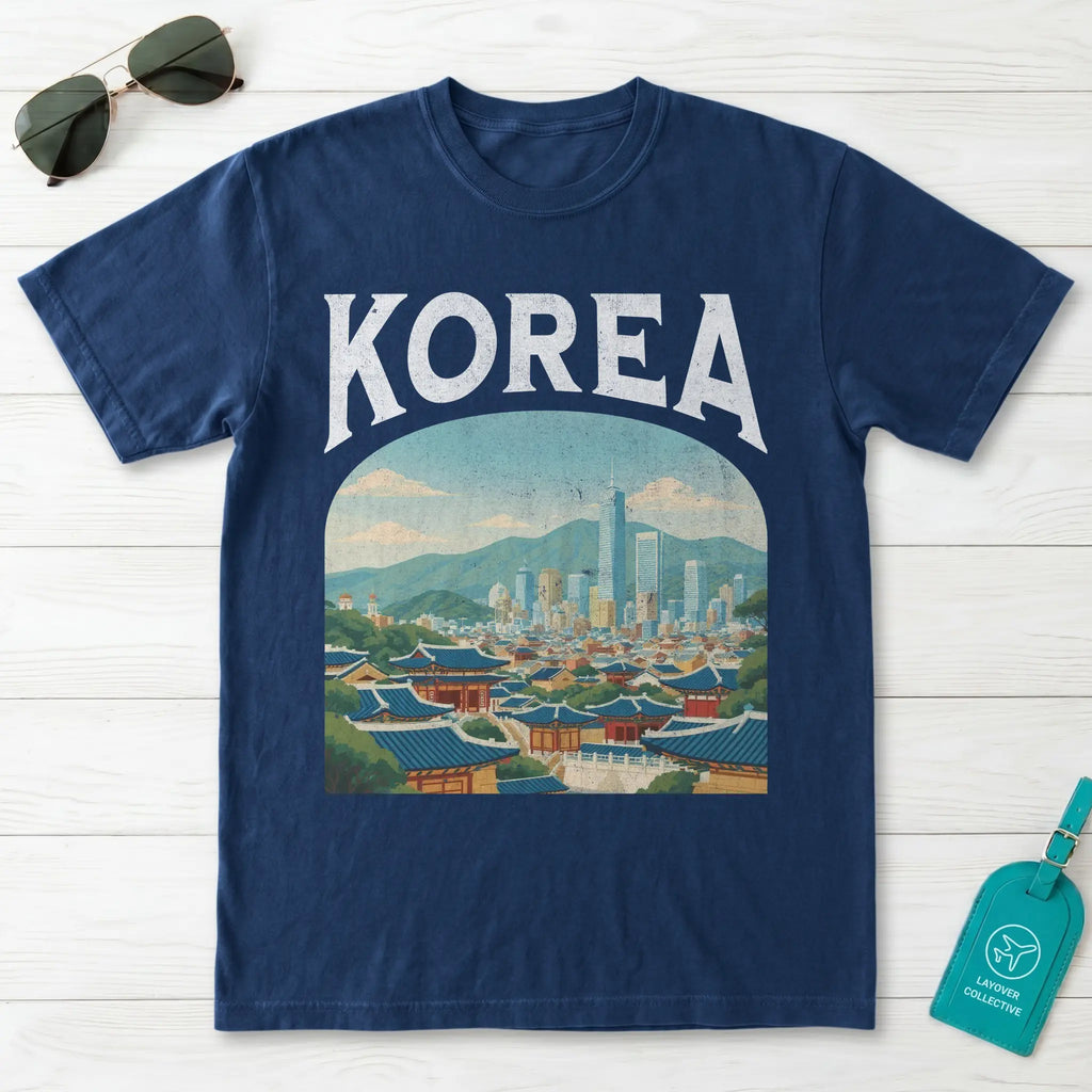 Korea Vintage Travel Poster T-Shirt