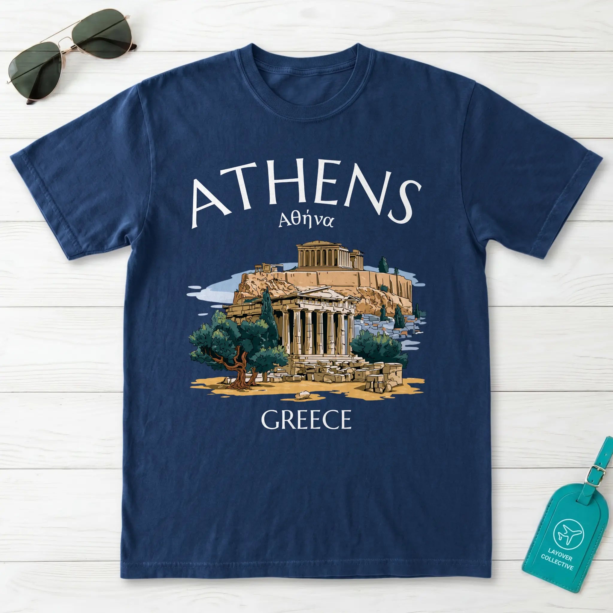 Athens Greece Acropolis Parthenon Graphic T-Shirt