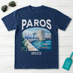 Paros Greece Vintage Travel Poster T-Shirt