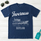 Inverness Scotland Line Art T-Shirt