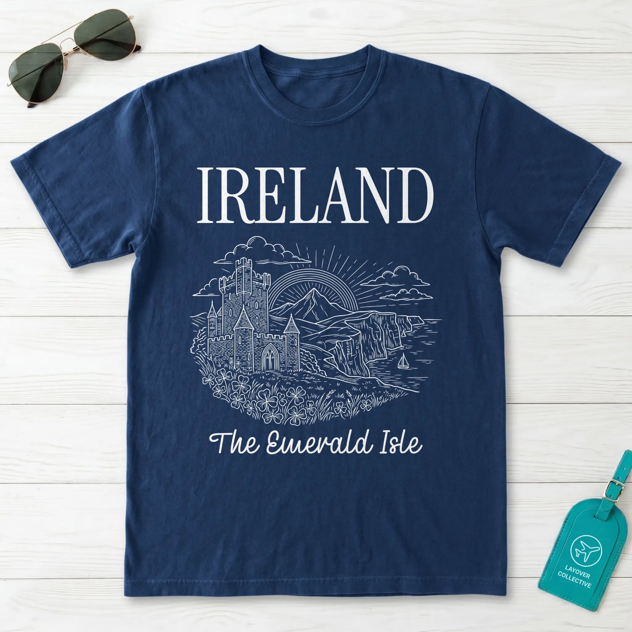 Ireland Emerald Isle Castle T-Shirt