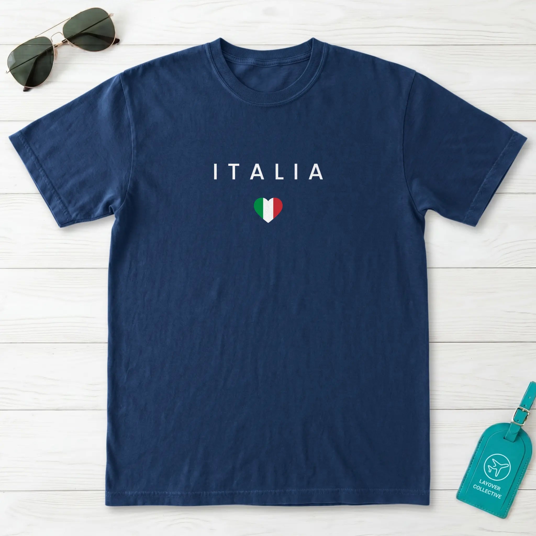 Italy Minimal Flag T-Shirt