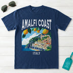 Amalfi Coast Italy Vintage Travel Poster T-Shirt