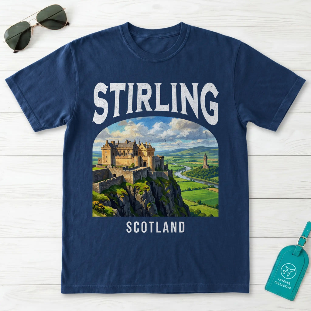 Stirling Vintage Poster Scotland T-Shirt