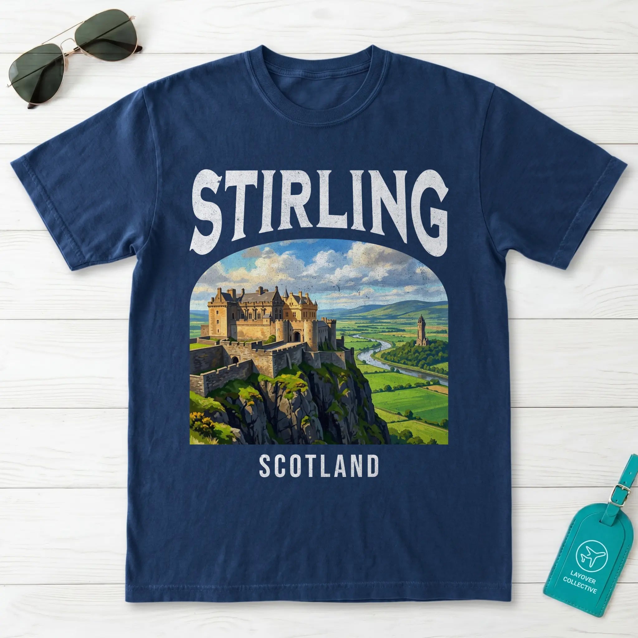 Stirling Vintage Poster Scotland T-Shirt