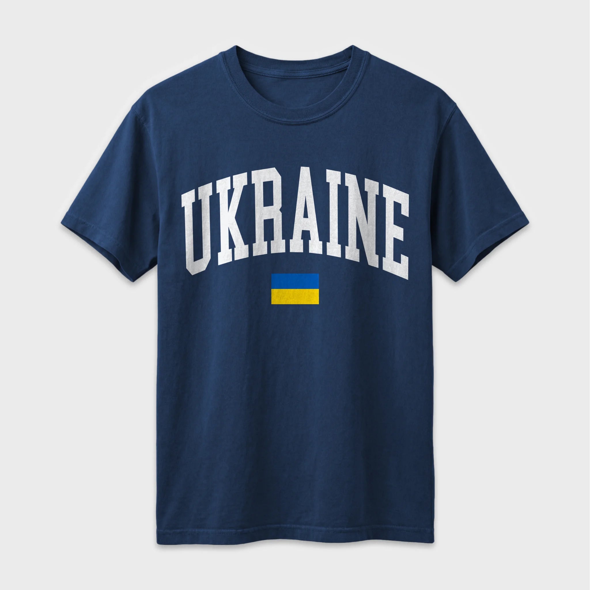 Ukraine Collegiate Flag T-Shirt