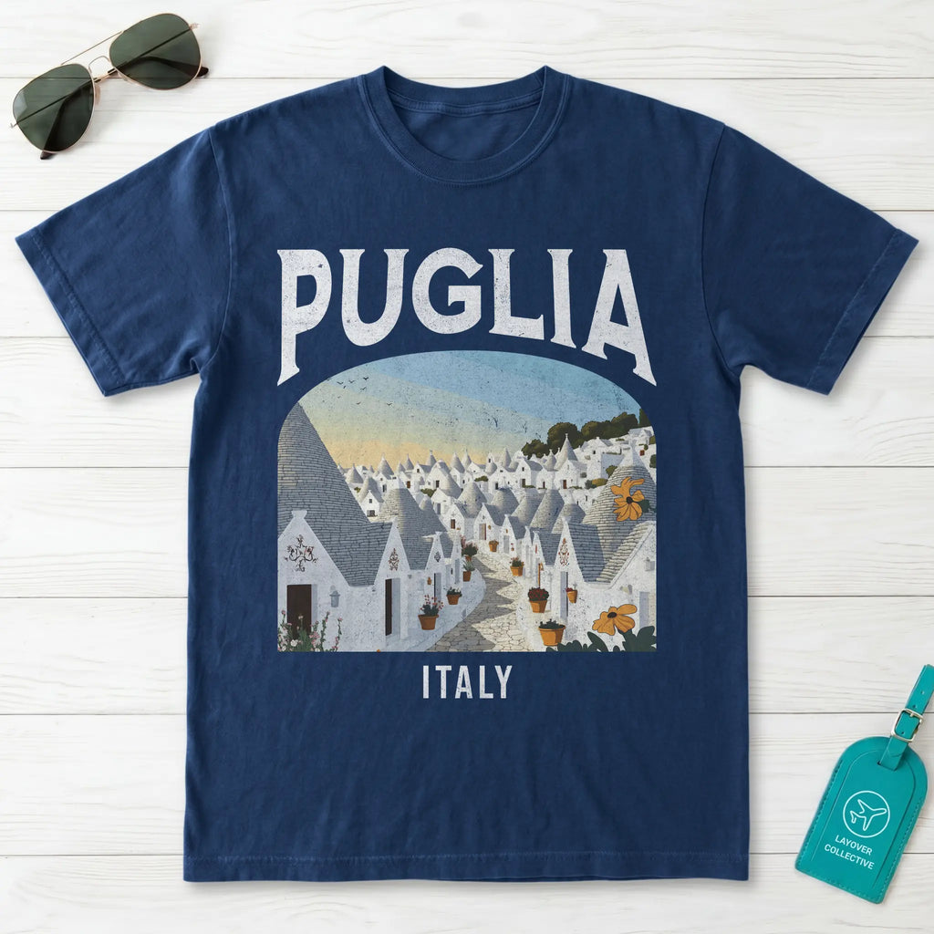 Puglia Italy Vintage Travel Poster T-Shirt
