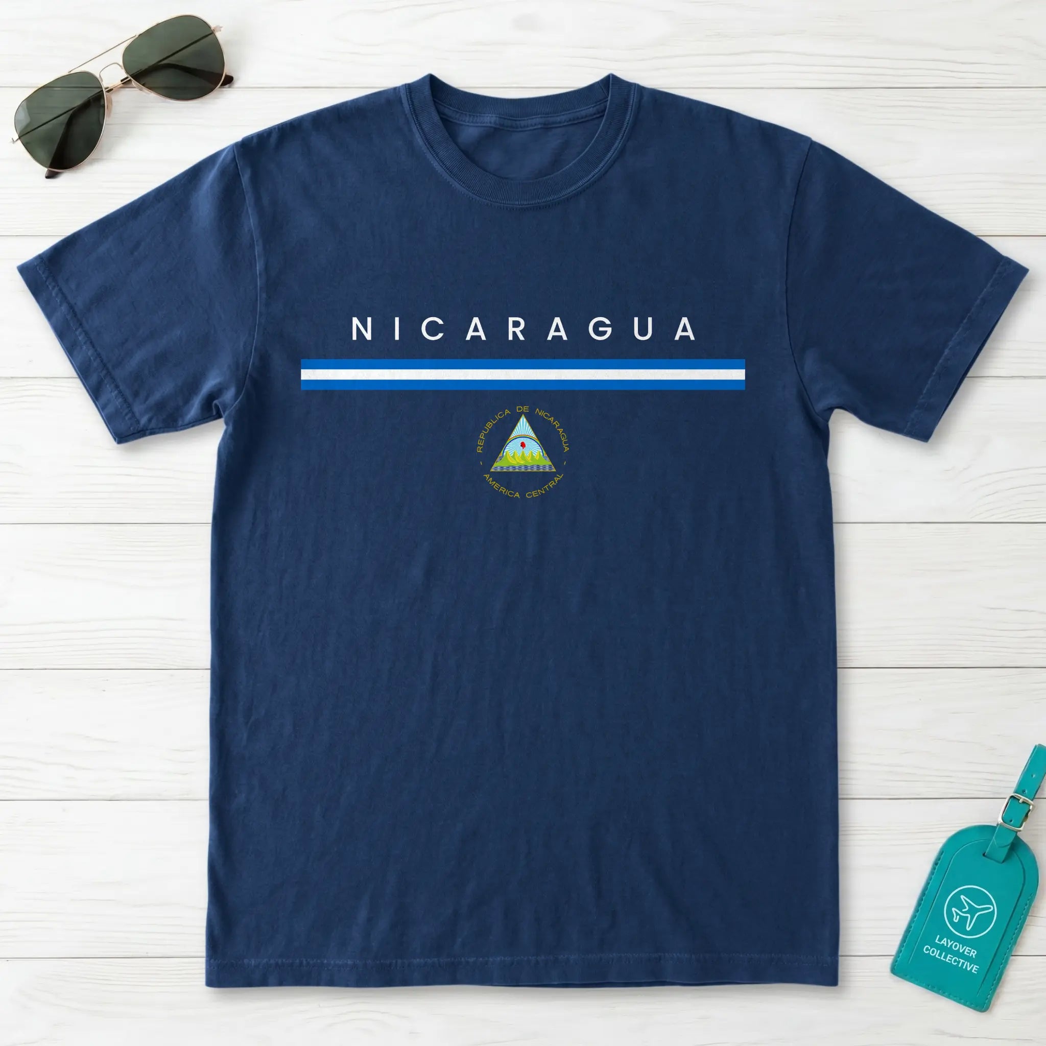 Nicaragua Flagline T-Shirt