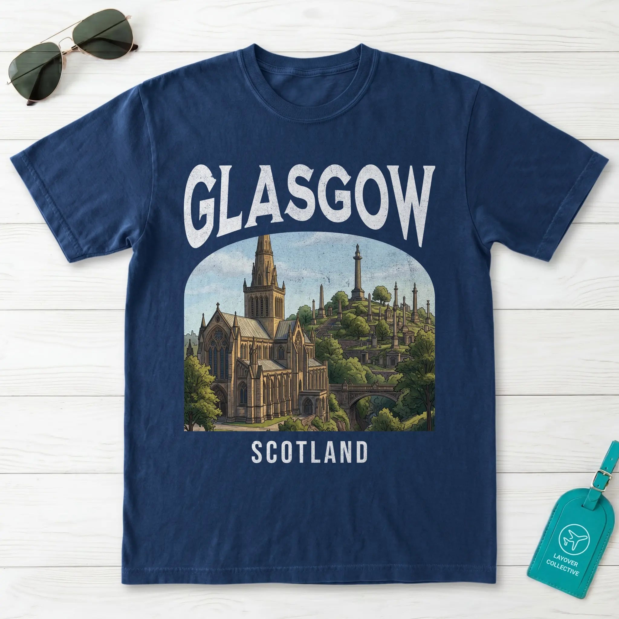 Glasgow Vintage Poster Scotland T-Shirt