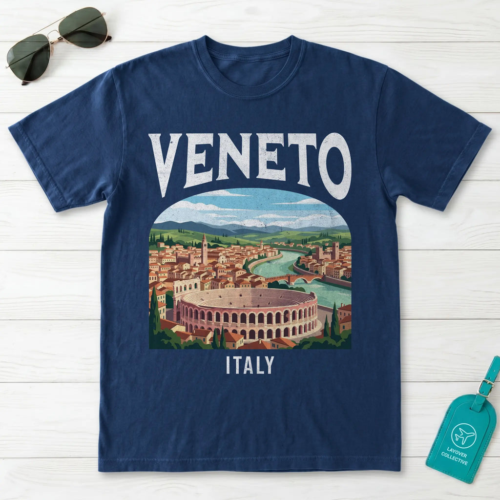 Veneto Italy Vintage Travel Poster T-Shirt