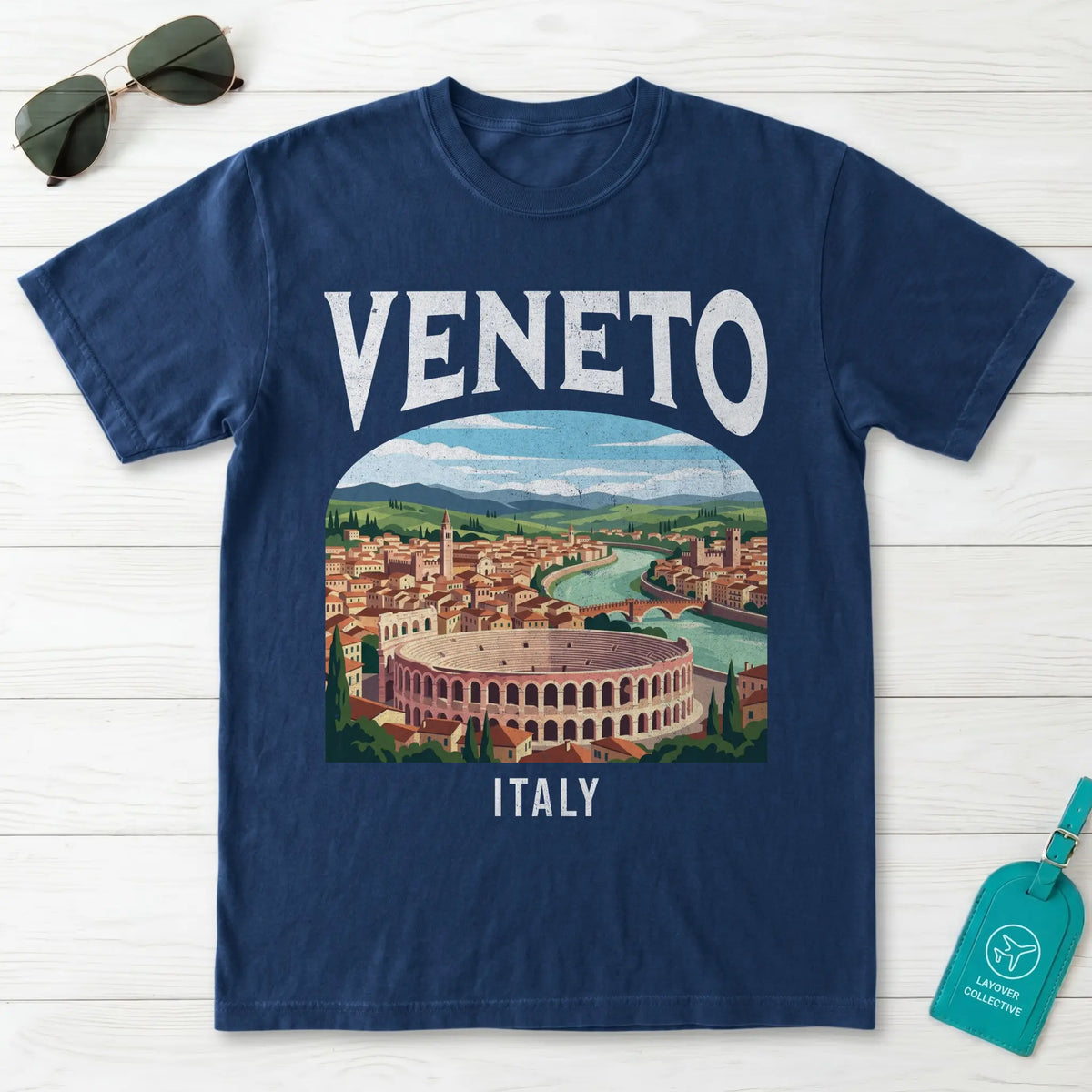 Veneto Italy Vintage Travel Poster T-Shirt