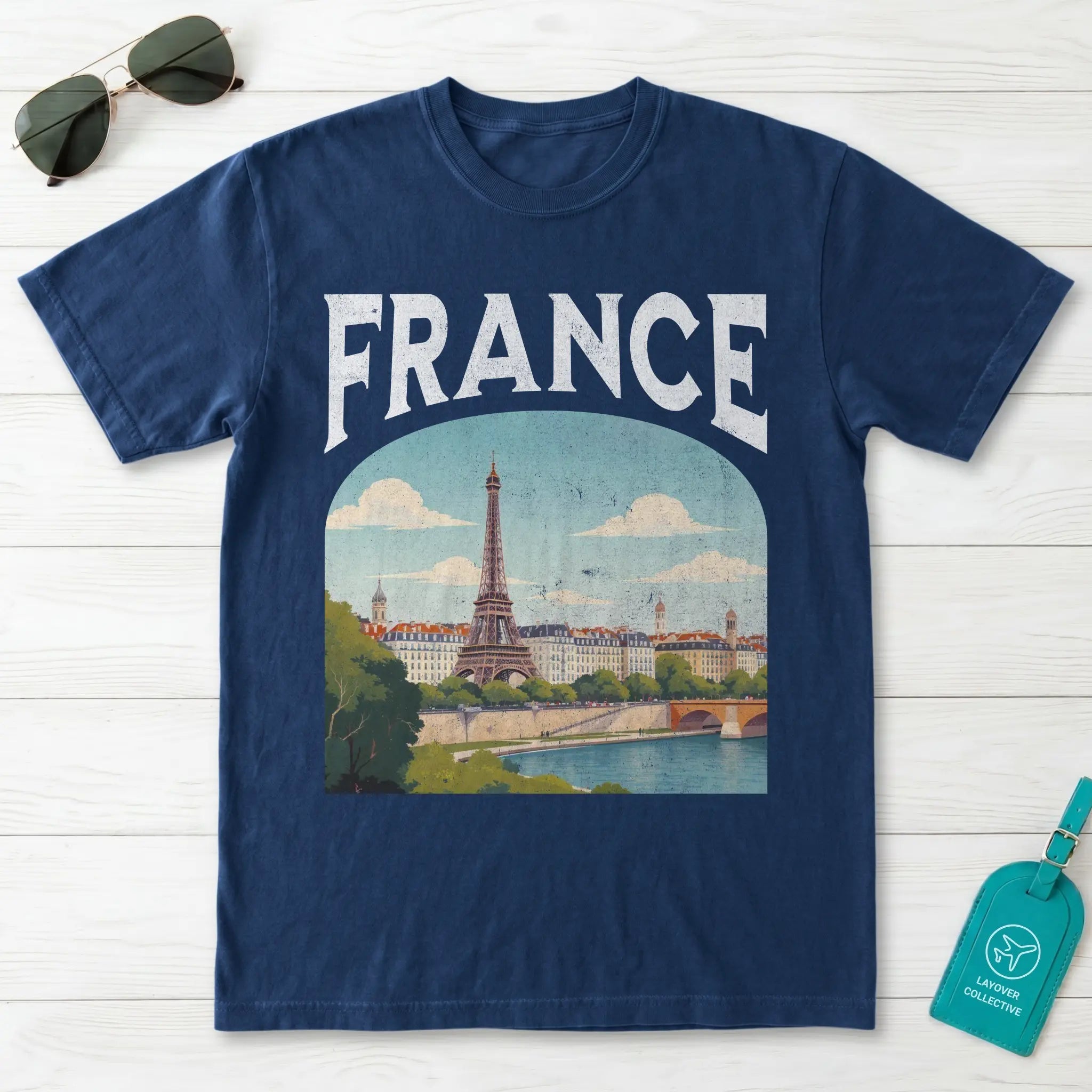 France Vintage Travel Poster T-Shirt
