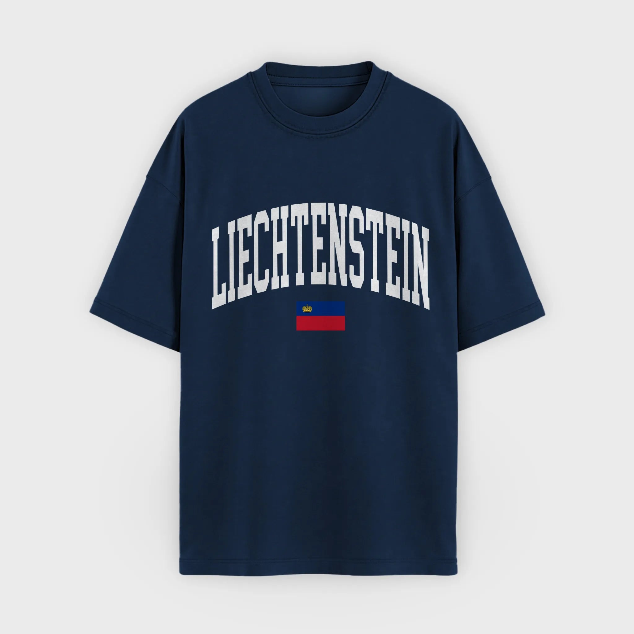 Liechtenstein Collegiate Flag T-Shirt