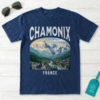 Chamonix France Vintage Travel Poster T-Shirt