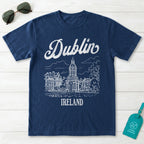 Dublin Ireland Line Art T-Shirt