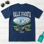 Valle DAosta Italy Vintage Travel Poster T-Shirt
