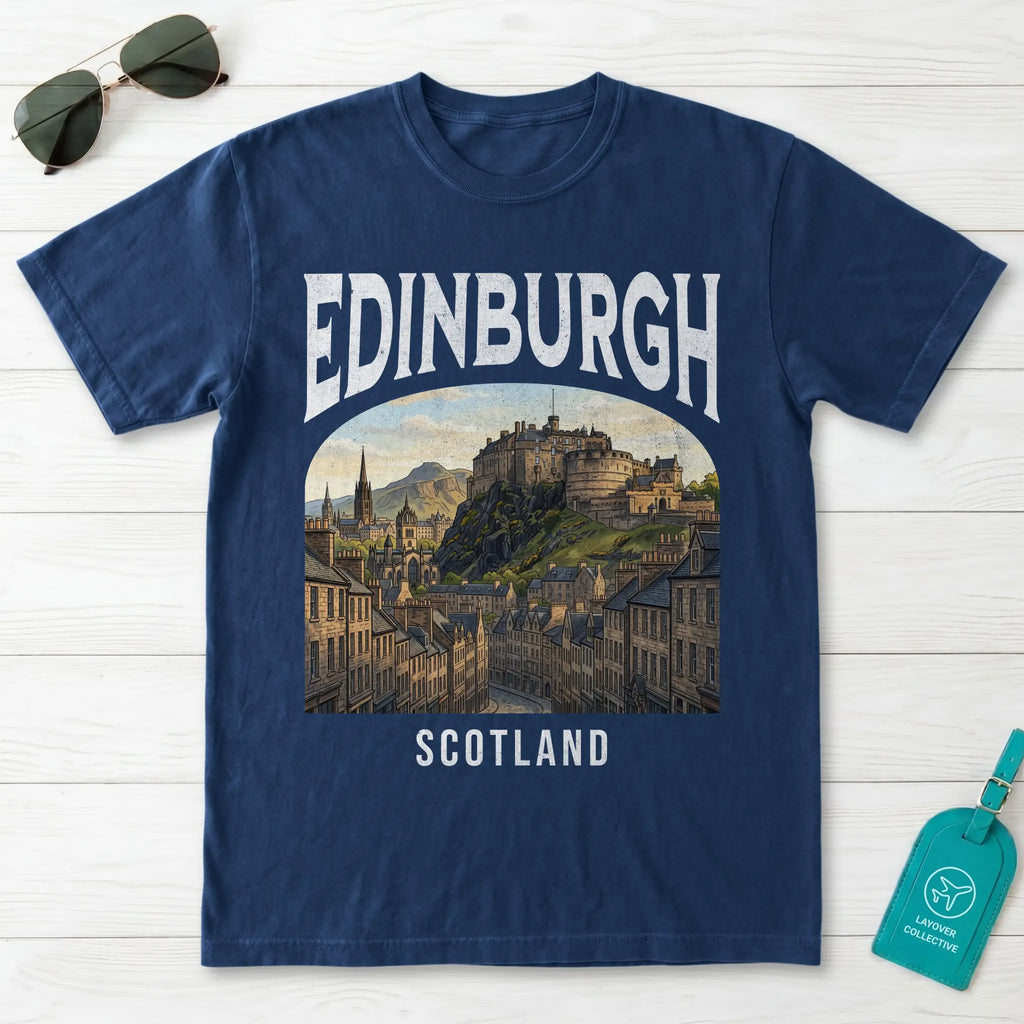 Edinburgh Vintage Poster Scotland T-Shirt