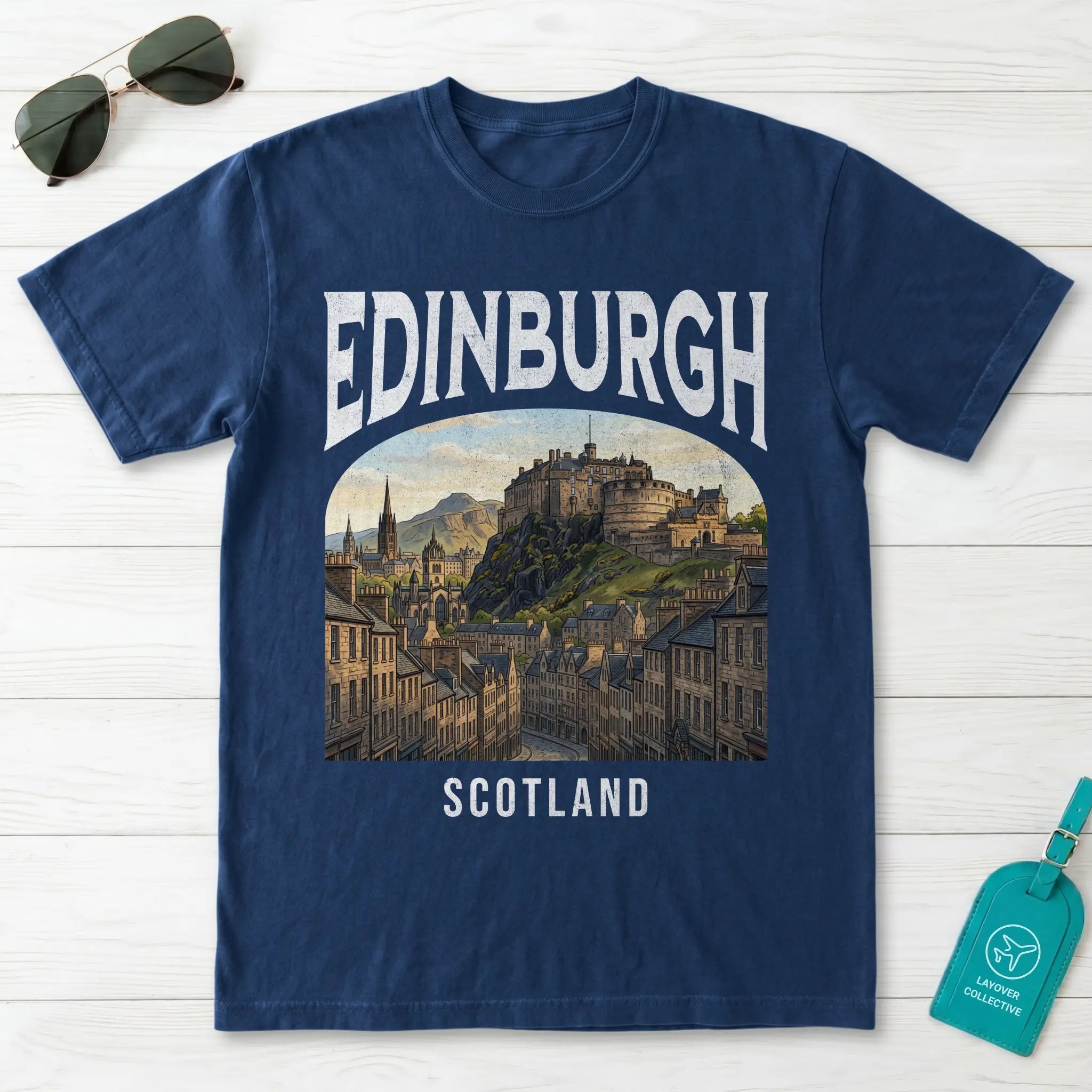 Edinburgh Vintage Poster Scotland T-Shirt