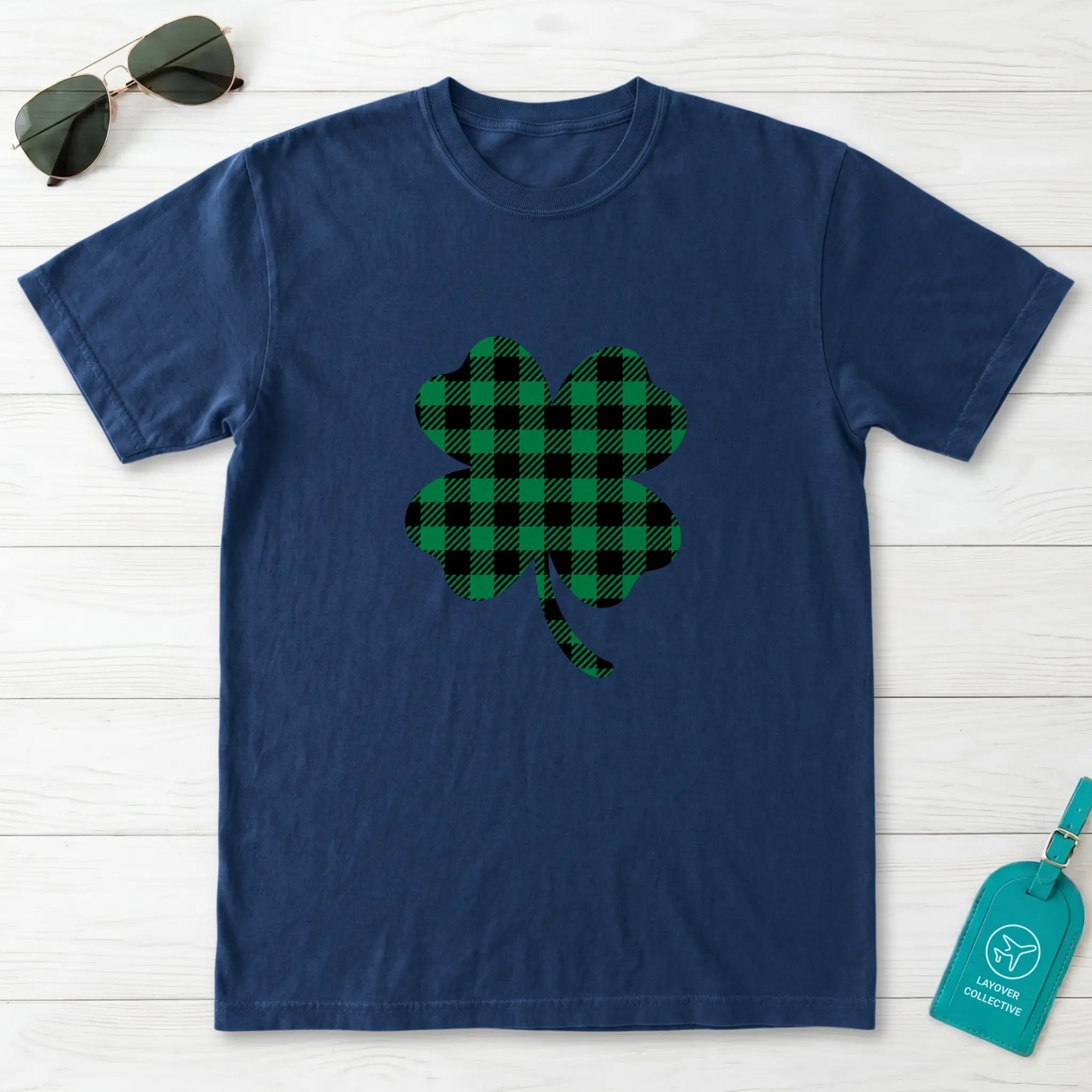 Buffalo Plaid Shamrock T-Shirt