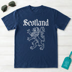 Scotland Lion Rampant Gothic Script T-Shirt