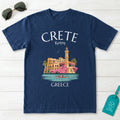 Crete Greece Chania Harbour Illustrated Graphic T-Shirt