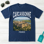 Carcassonne France Vintage Travel Poster T-Shirt