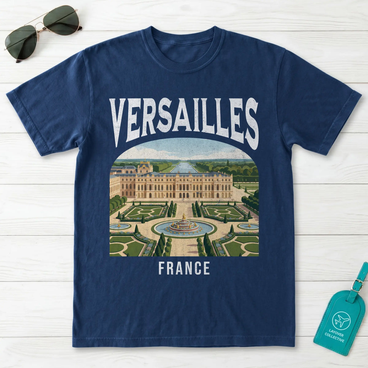 Versailles France Vintage Travel Poster T-Shirt