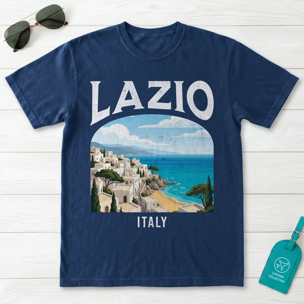 Lazio Italy Vintage Travel Poster T-Shirt