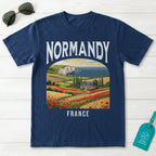 Normandy France Vintage Travel Poster T-Shirt