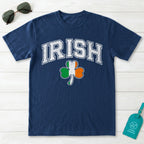 Irish Shamrock Flag Collegiate T-Shirt
