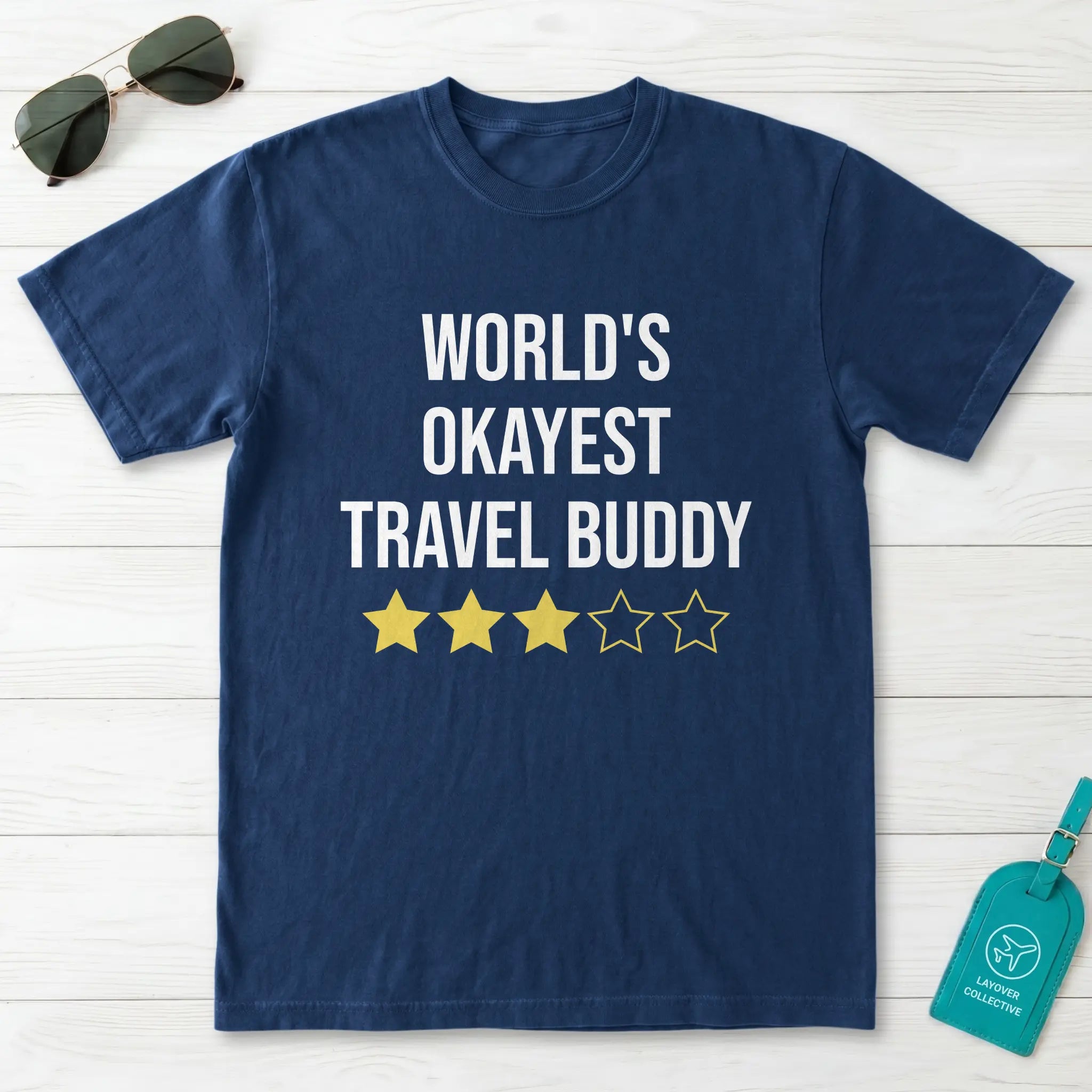 World Okayest Travel Buddy T-Shirt