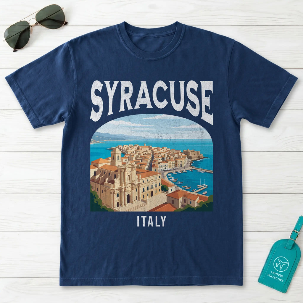 Syracuse Italy Vintage Travel Poster T-Shirt