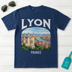 Lyon France Vintage Travel Poster T-Shirt