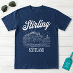 Stirling Scotland Line Art T-Shirt
