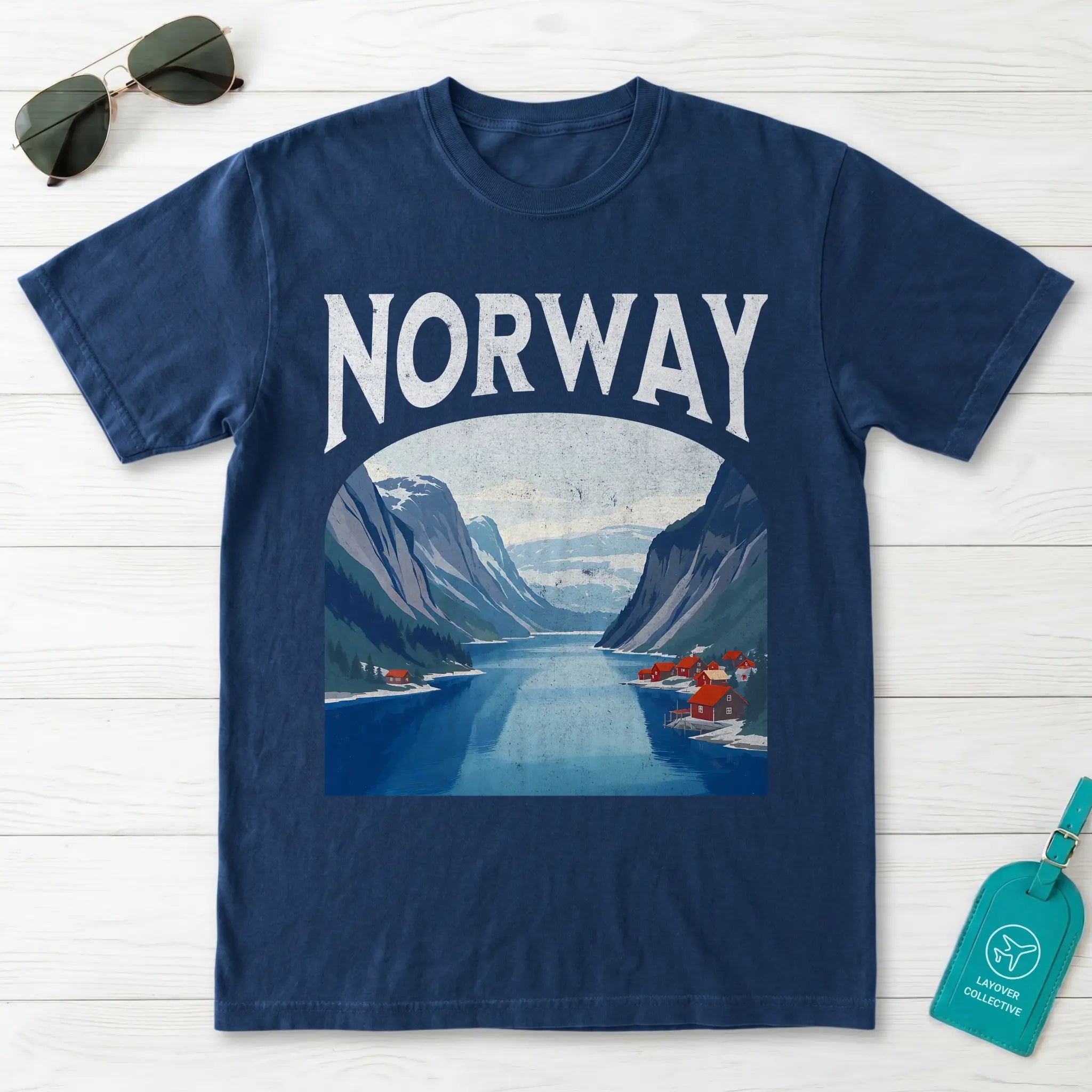 Norway Vintage Travel Poster T-Shirt