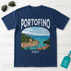 Portofino Italy Vintage Travel Poster T-Shirt