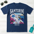 Santorini Greece Vintage Travel Poster T-Shirt
