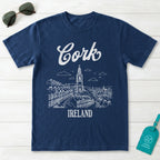 Cork Ireland Line Art T-Shirt