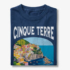 Cinque Terre Italy Vintage Travel Poster T-Shirt