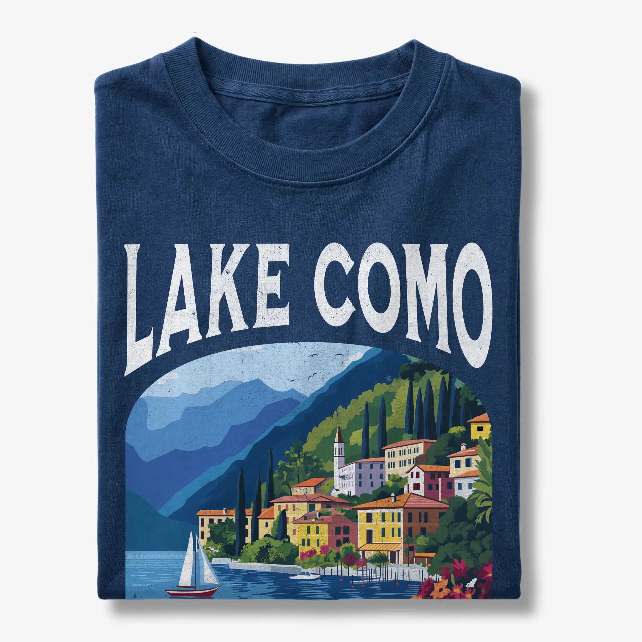 Lake Como Italy Vintage Travel Poster T-Shirt