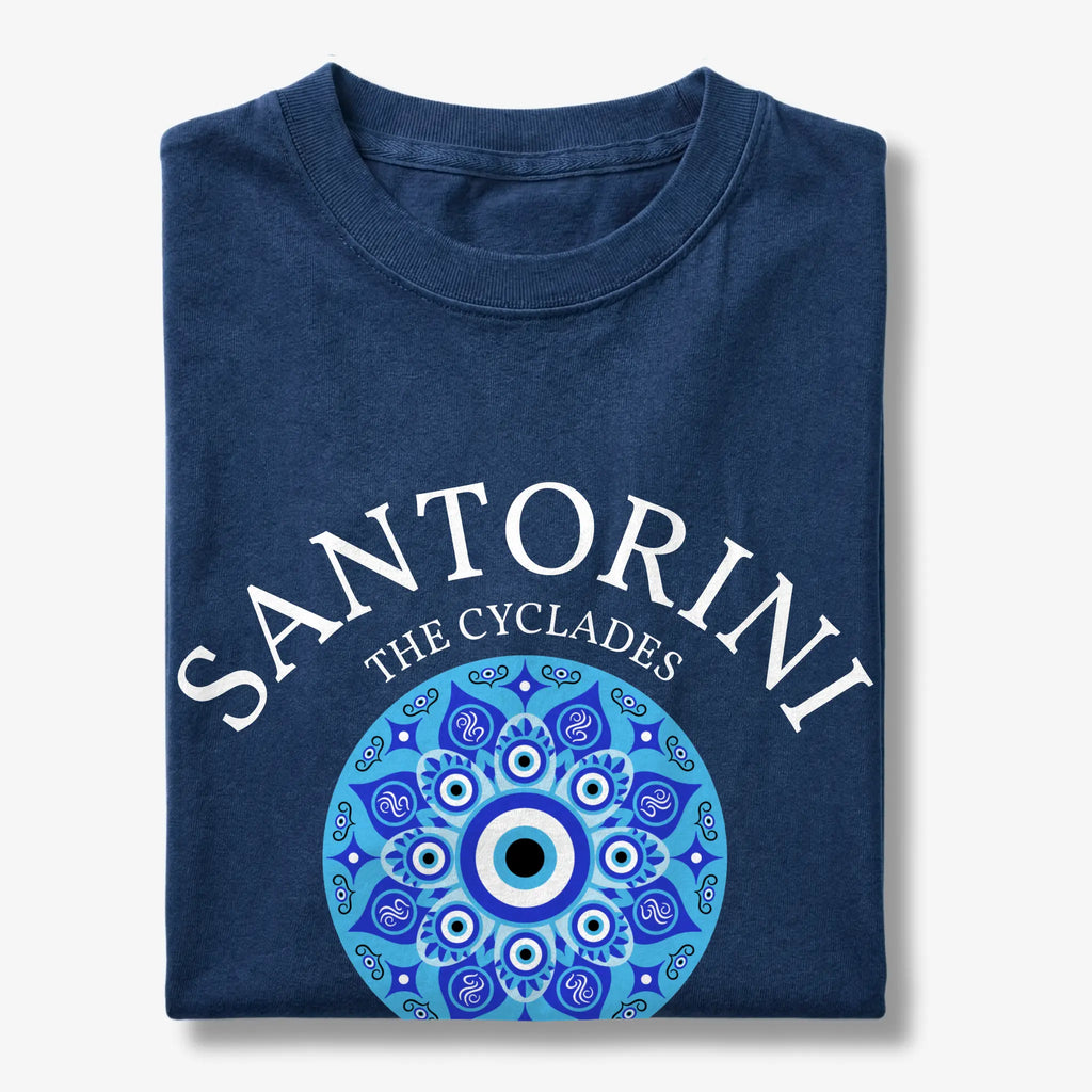 Santorini Evil Eye Mandala T-Shirt