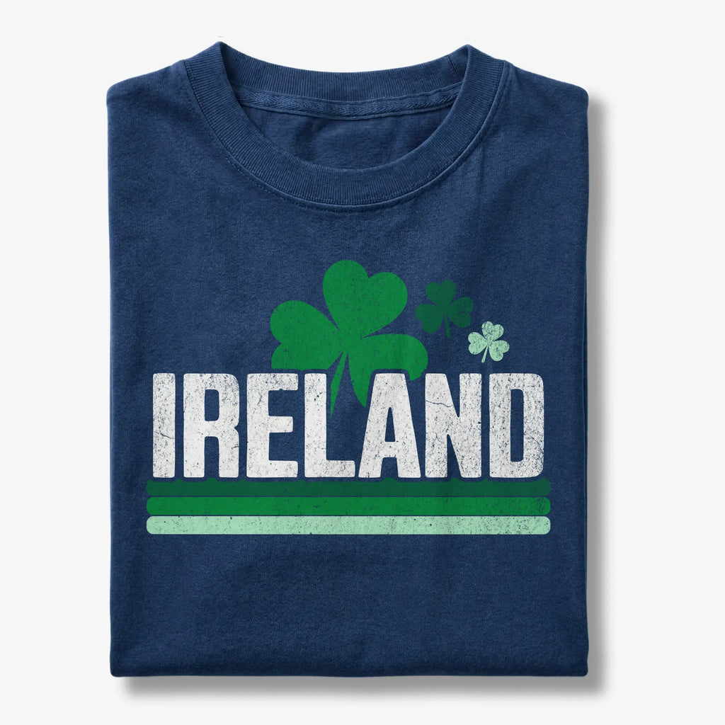 Ireland Retro Shamrock Stripe T-Shirt