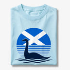 Nessie Saltire Scotland Retro T-Shirt