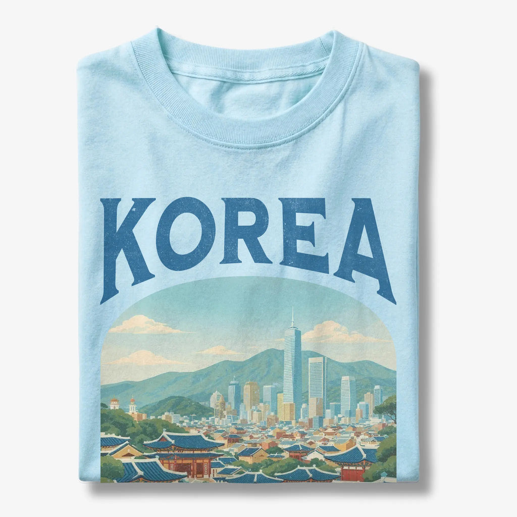 Korea Vintage Travel Poster T-Shirt