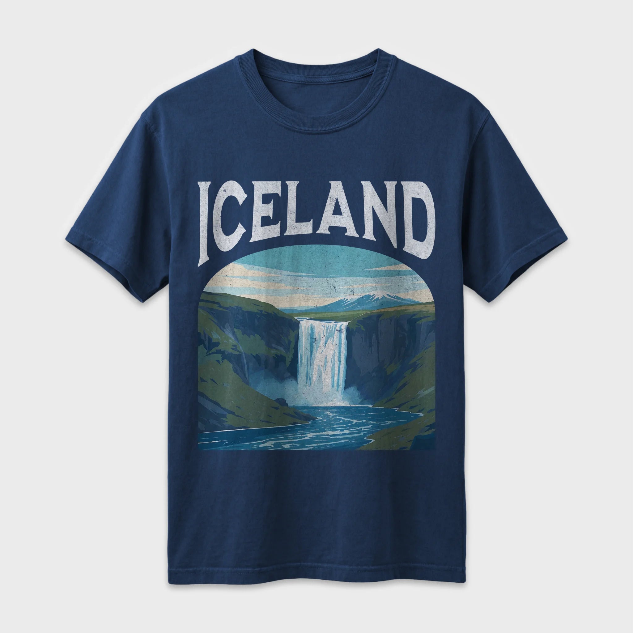 Iceland Vintage Travel Poster T-Shirt