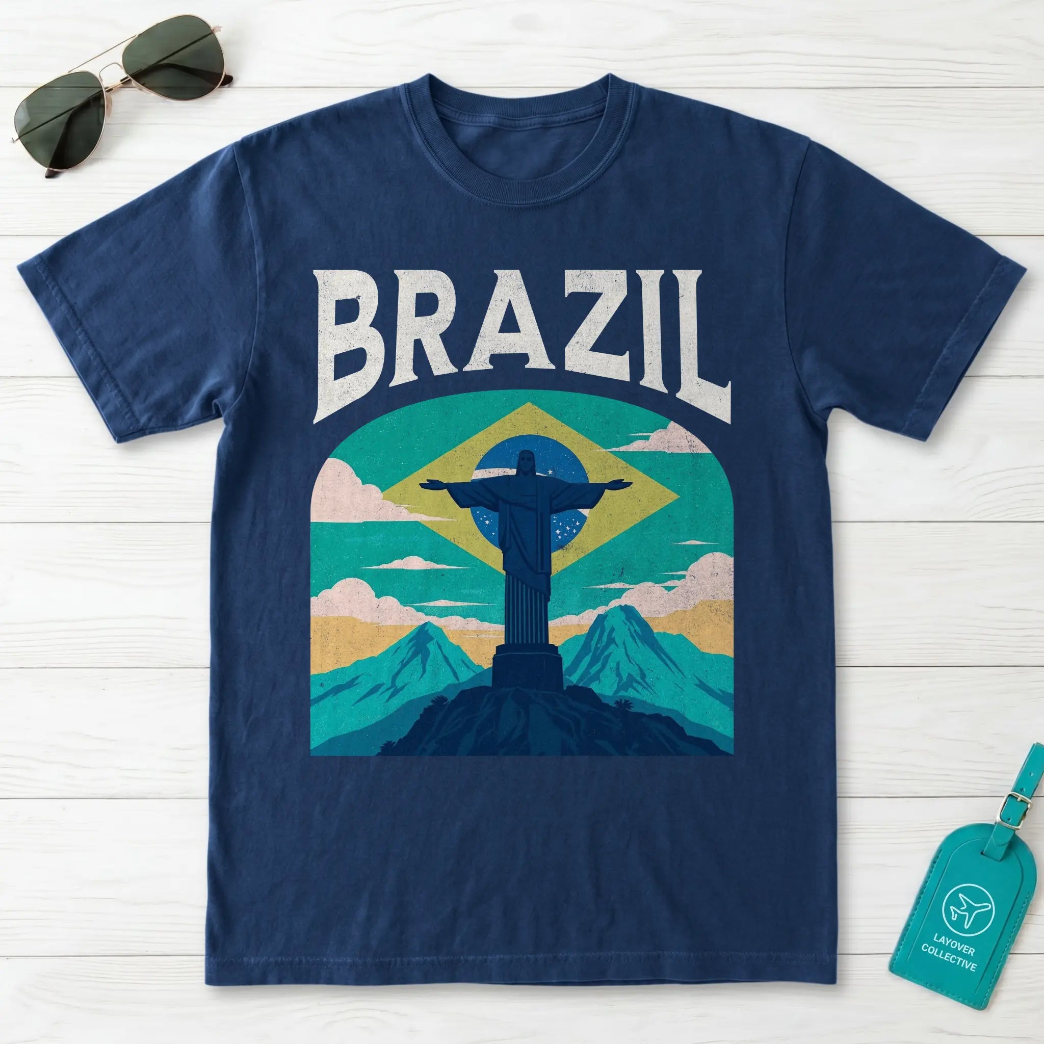 Brazil Vintage Travel Poster T-Shirt