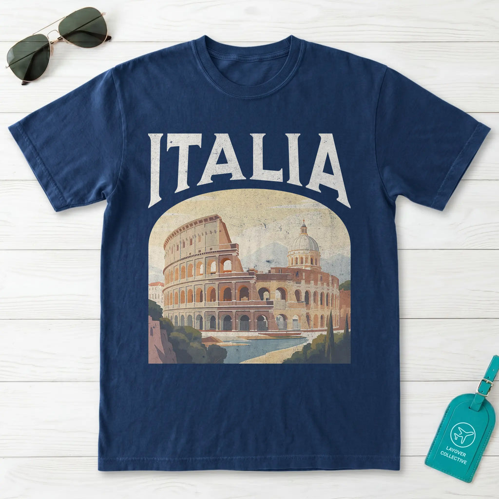 Italia Vintage Travel Poster T-Shirt